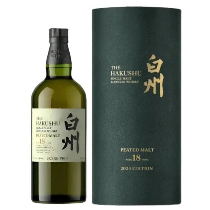 Hakushu 18 Year Old Peated Malt Japanese Whisky 2024 Edition 700mL